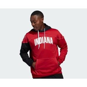 adidas Indiana Hoosiers Stadium Pullover Red Hoodie Men’s Medium HN9599 NWT